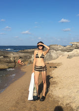 BROWN BOHEMIAN BIKINI SET