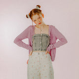 MINI SHIRRING SATIN SCRUNCHIE (IVORY)