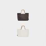 TYVEK FLEXIBLE BAG - Chocolate Brown & Ivory (SMALL)