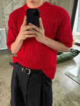 [Unisex] Summer boucle half knit(4color)