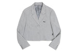 SHINING LOGO CROP BLAZER