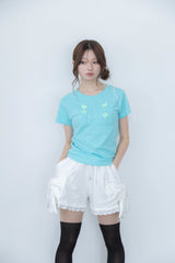 ナポレオン ボタン Tシャツ(mint)