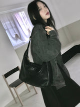 MERIN GOLD LINE LEATHER SHOULDER BAG UNISEX (2COLOR)