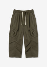 TE Vintage Washing Cargo Banding Pants