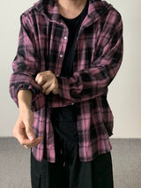 LD Over hood check shirts