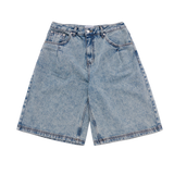 25SS ポイントロゴポケットデニムショートパンツ ライトブルー