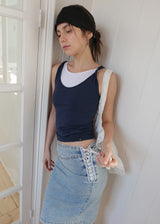 3-way Twist Sleeveless Top_Navy