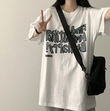 ラスボクシーフィット半袖 T シャツ