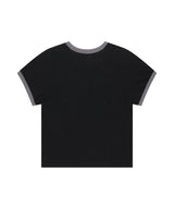 BITE LOVER クロップリンガーTシャツ