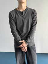 Lau Golji Henley Neck Long Sleeve 3C