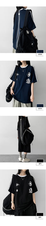 Pi Track Line Short Sleeve Tee