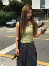Archive Solid Matching Sleeveless Top (9c)