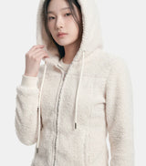 Cozy Boucle Hood Zip-Up