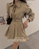 【MADE】Trench mini dress