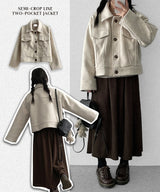 Canning two-pocket wool coat jacket