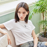 VA 3D Logo Crop T-Shirts / White