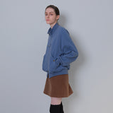 Brown Corduroy Patch Mini-Skirt