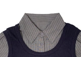 Getty Fake Layered Layered Color Matching Bustier Shirt