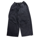 denim washing big balloon pants