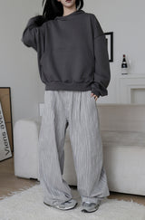 High-neck cut-off hood zip-up