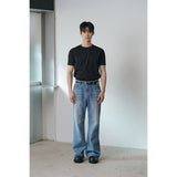 [Muscle fit] クールカーブハーフTシャツ(ブラック)