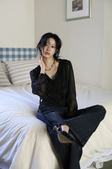 Rosalyn Flower Chiffon Blouse