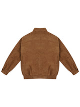 Suede Padded Bomber Jumper 2025 - Camel