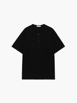スウィートワッフルヘンリーネック半袖 (3 color)