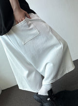 Rugby Double Pintuck Keyring Wide Bermuda Shorts 4color