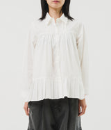 (W) Blues Pleats Shirt (3color)