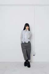 Twister Goth Mesh Scarf - White 