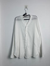 Non collar linen shirt 2C