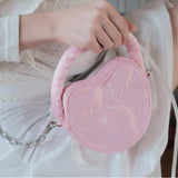 Heart mini bag_pink