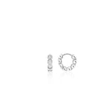 26SS★ Essence (W) Round Bezel Tennis One-Touch Earrings S