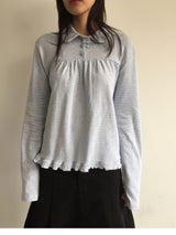 ルーシー フリルカラー Tシャツ(2color)