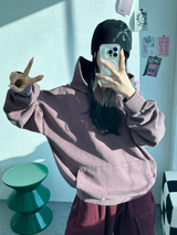 DAILY PIGMENT OVER HOODIE🩶🤎❤ - 5 COLORS
