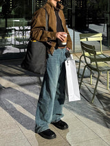 [Premium] 3 TAP Twist Denim Pants (2color)