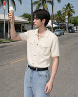 (M's) 2 Pocket Knit Shirt