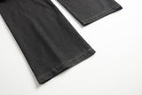Leopard Layered Dark Denim Pants