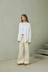 BRIGHT OVERSIZED SHIRT / WHITE