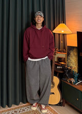 Semi-cropped hoodie 5COLOR