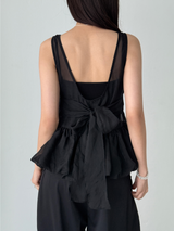 organza balloon blouse (3color)