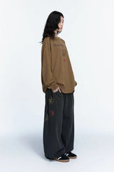 26FW★ Ethnic Symbol Pigment Sweatpants
