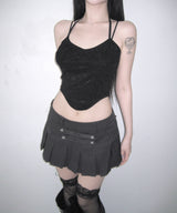 judy lace halter top (3colors)