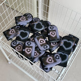 plumpily heart collect book / black&purple