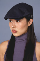 RIBBON HUNTING CAP / NAVY