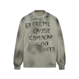 Roven Washed Lettering Long Sleeve T-shirt
