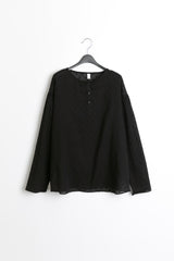 milky dot linen button top(4colors)