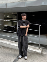 ドローイングキャットハーフTシャツ