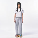 クロップTシャツ MELANGE WHITE